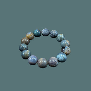 Universe Unraveled: Beaded Bracelet with Celestial Texture Mirroring the Galaxy's Ethereal Beauty - front view