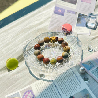 Elemental Elegance: Fortune Beast Charm Amidst Vibrant, Multi-Colored Agate Beaded Bracelet - under the sunshine